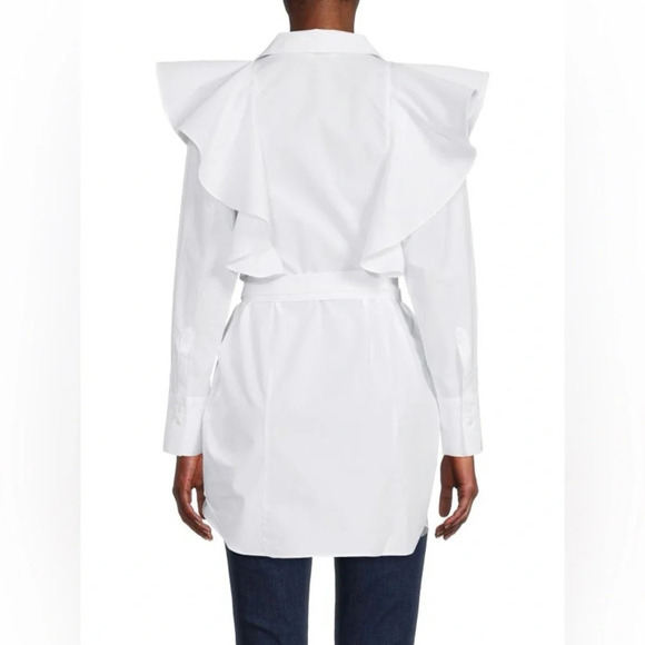 Ted Baker Sarelia Exaggerated Frill Shirt, Ted Size “3” (approx  size 8) - Picture 2 of 15